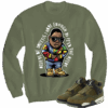 Jordan 4 Olive Craft Needy olive crewneck sweater