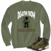 Jordan 4 Olive craft death row olive crewneck sweater