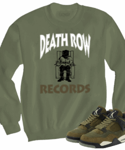 Jordan 4 Olive craft death row olive crewneck sweater