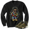 Jordan 4 Olive craft needy black crewneck sweater