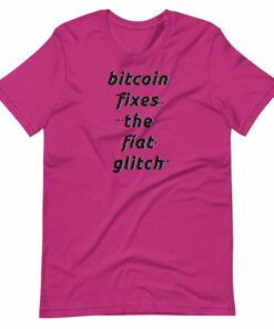 Bitcoin Fixes The Fiat Glitch T-Shirt
