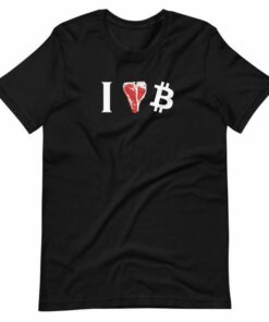 I Love BTC Carnivore T-bone Steak T-Shirt